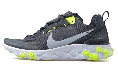 Nike React Element 55 Black Volt Cool Grey Women's