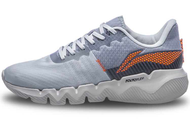 LiNing LN Fle Breathable Low Top Casual Shoes Men's Coin Gray