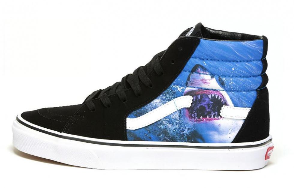 Sk8 Shark Week X Vans Hi 'Black Blue'
