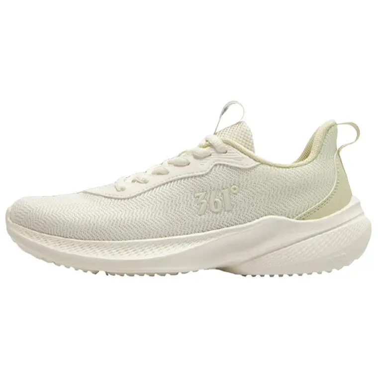 361° Anti-Slip And Wear-Resistant Coverage Low-Top Casual Running Shoes Women's White Green