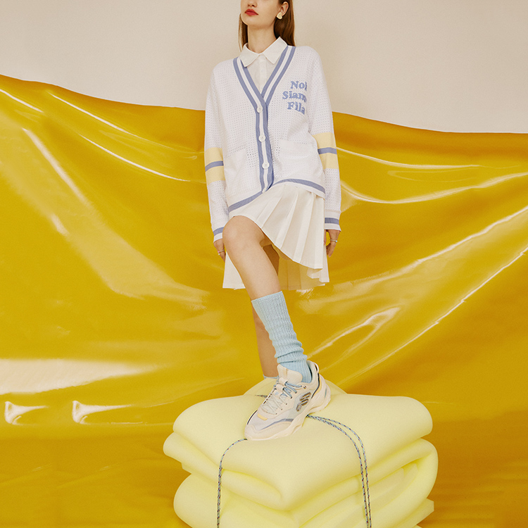 FILA FUSION Cheese Low Top Casual Shoes Women's Micro White купить в интернет-магазине Yoocart с быстрой доставкой по России.
