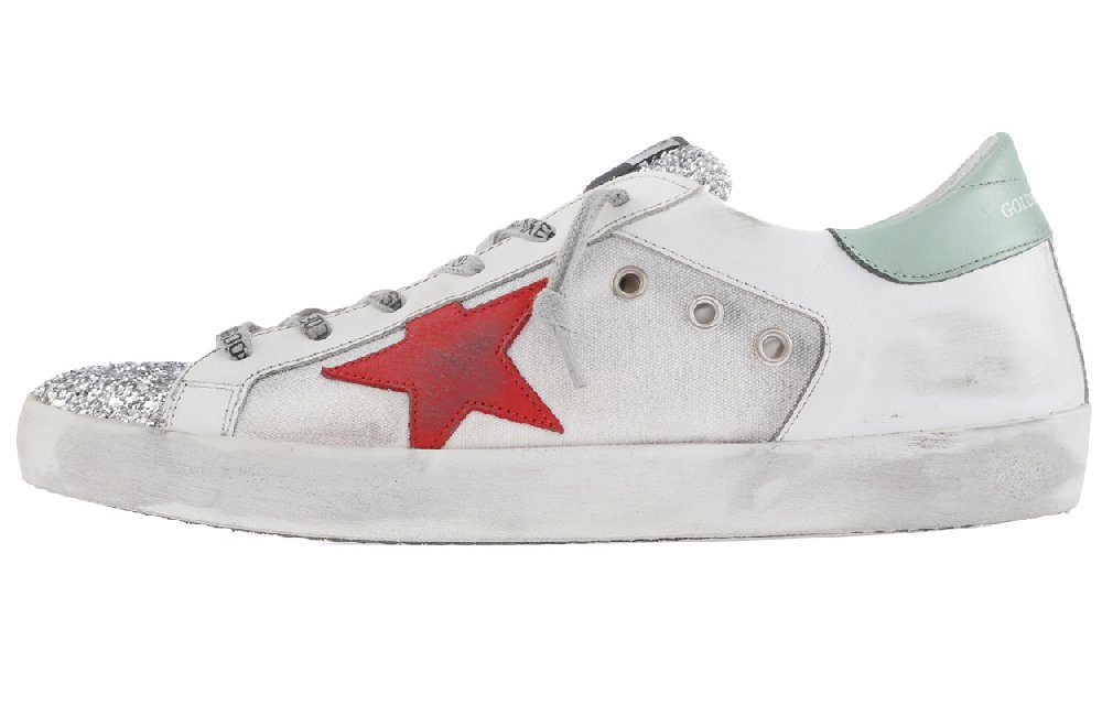 Golden Goose Super-Star Skateboard Shoes Women's Low-Top White/Red
