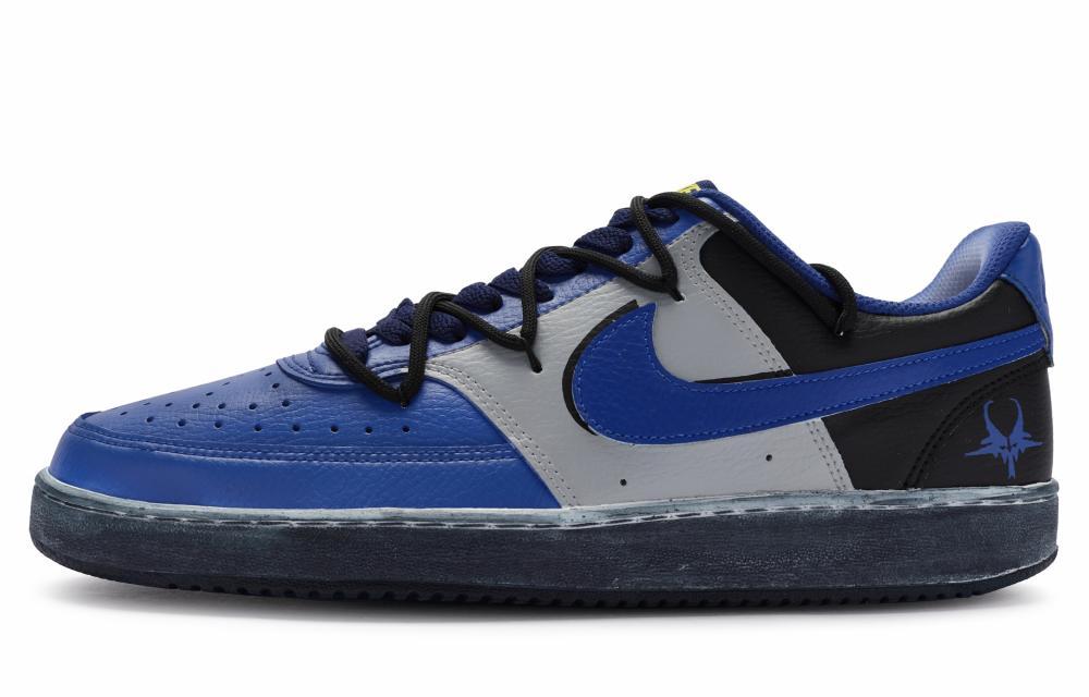 Nike Court Vision 1 811 Manufacturing Anti-Slip Wear-Resistant Low-Top Skateboard Shoes Men's Blue Gray Black
