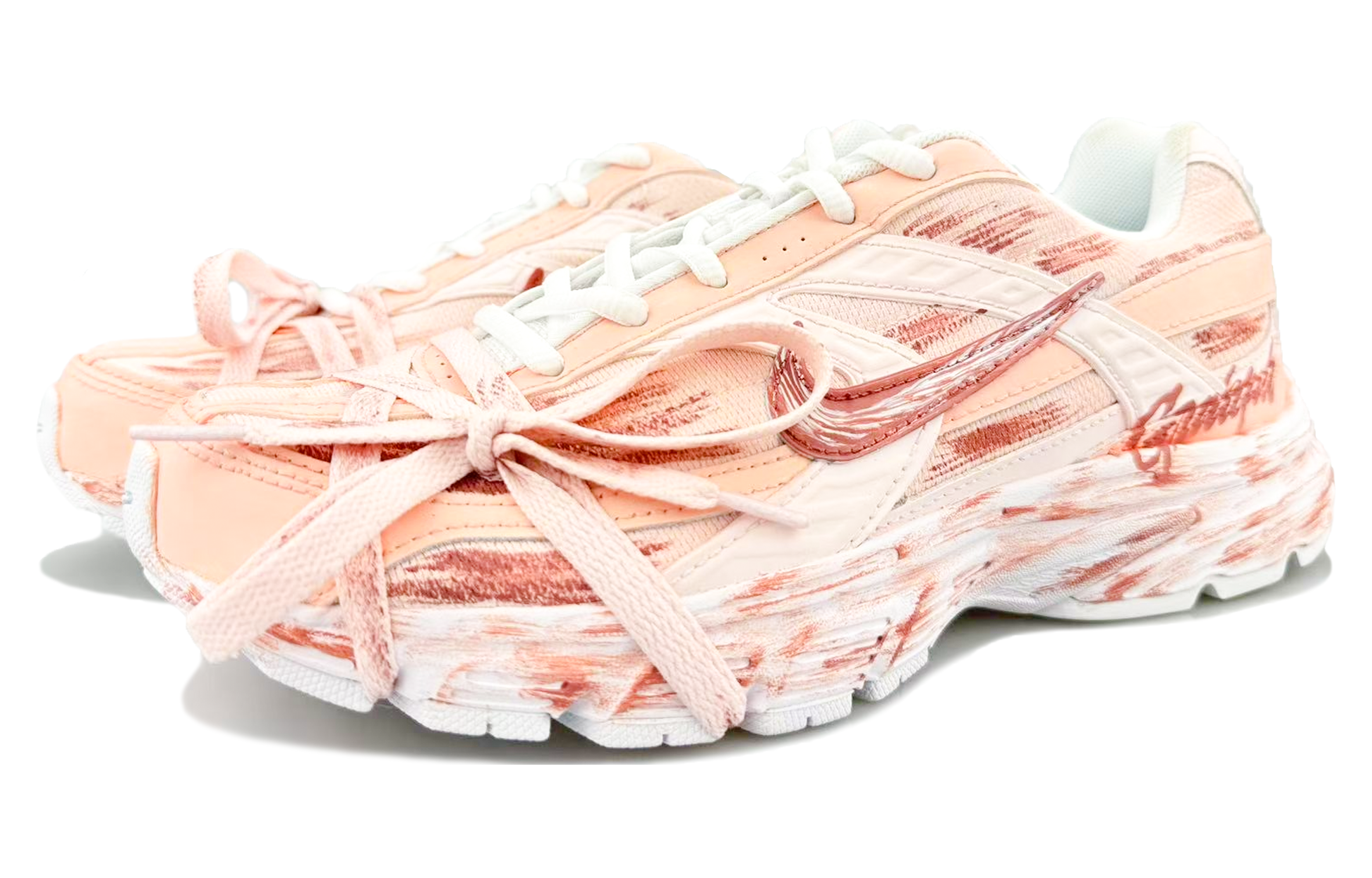 Nike Initiator Cushioning Abrasion Resistant Breathable Low top Running Shoes Unisex Pink купить в интернет-магазине Yoocart с быстрой доставкой по России.
