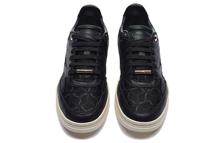 LiNing Classic Collection Anti-Slip And Wear-Resistant Lightweight Low-Top Skateboard Shoes Women's Black