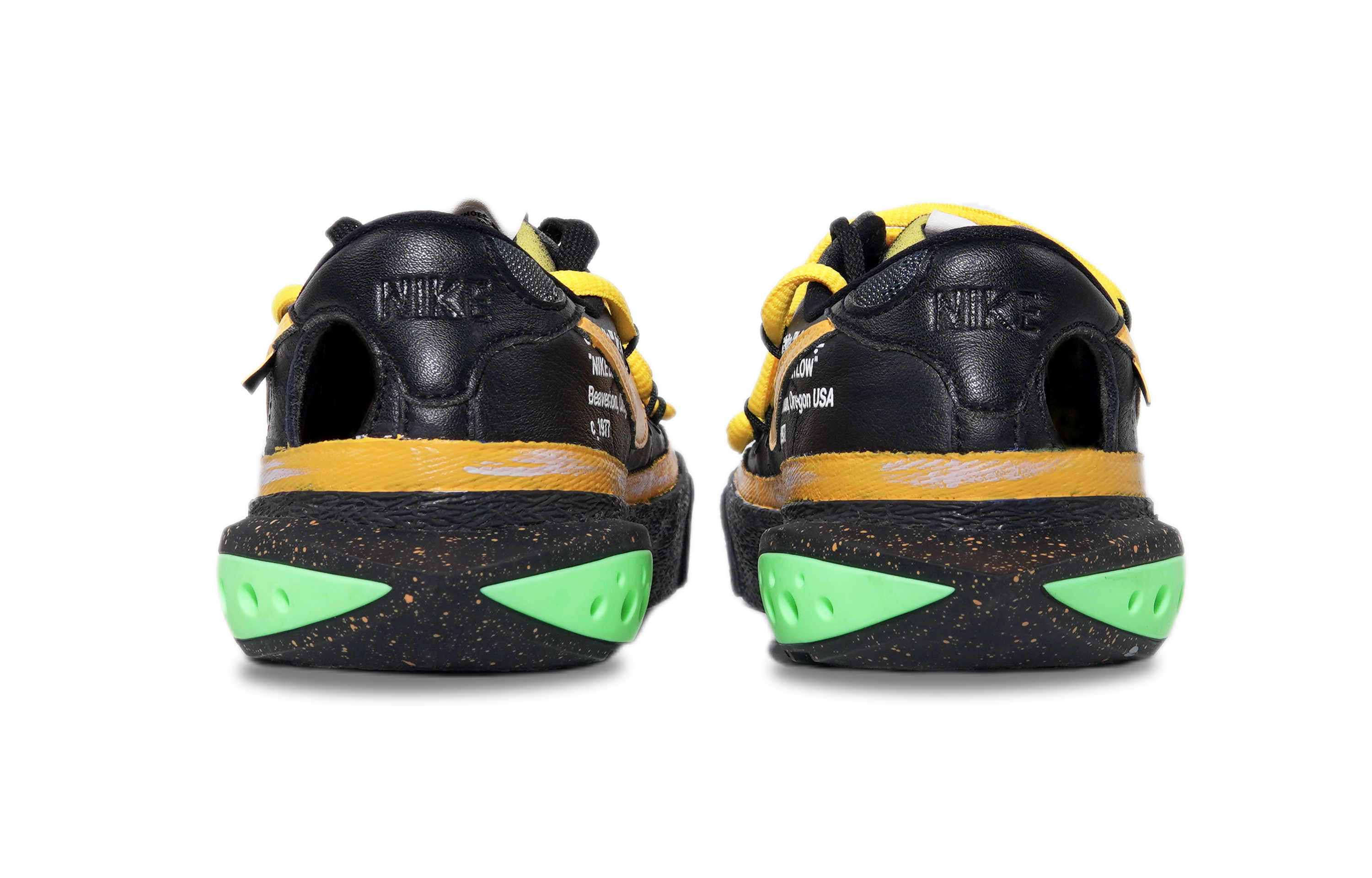 OFF WHITE x Nike Blazer Huangyan Slip Resistant Balance Low Top Skateboard Shoes Unisex Black купить в интернет-магазине Yoocart с быстрой доставкой по России.