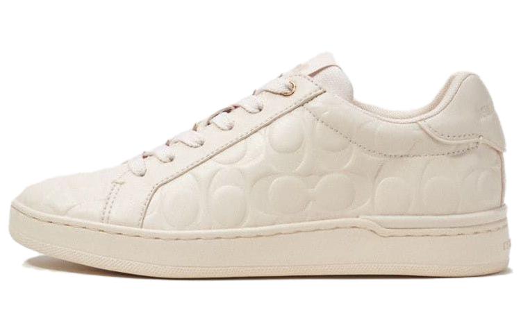 COACH Clip Low-Top Skateboard Shoes Women's White