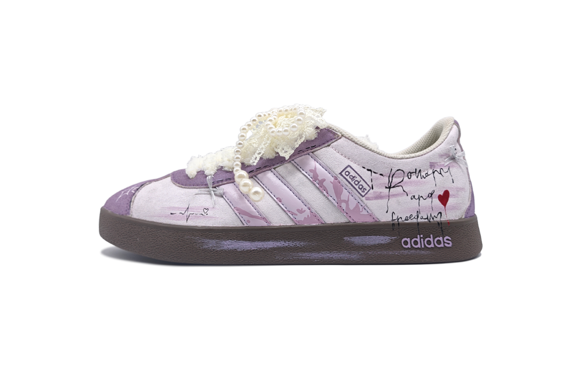 Adidas Neo VL Court Lifestyle Rose Mu Yu Anti Slip Wear Resistant Low Top Skateboard Shoes Unisex Purple купить в интернет-магазине Yoocart с быстрой доставкой по России.