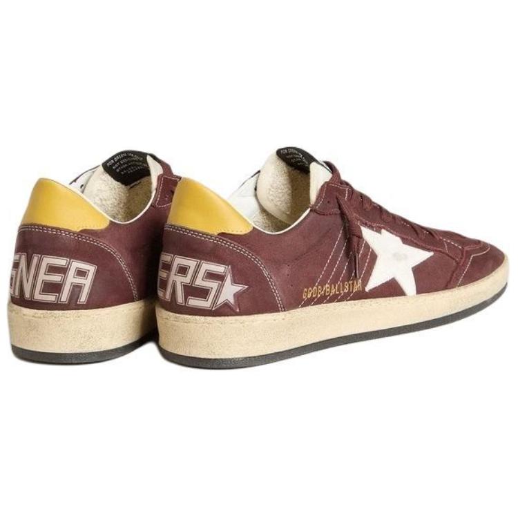 Golden Goose Ball Star College Group Low Top Skateboard Shoes Women's Dark Brown
