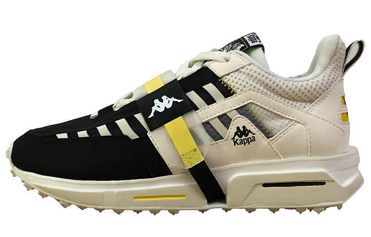 Kappa Anti-Slip Wear-Resistant Breathable Lightweight Low-Top Casual Shoes Unisex Black White