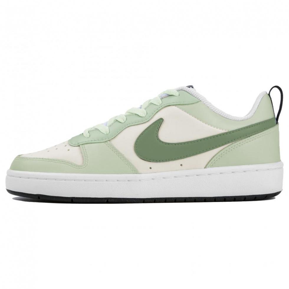 Nike Court Borough Low 2 Low-Top Skateboard Shoes GS White Green