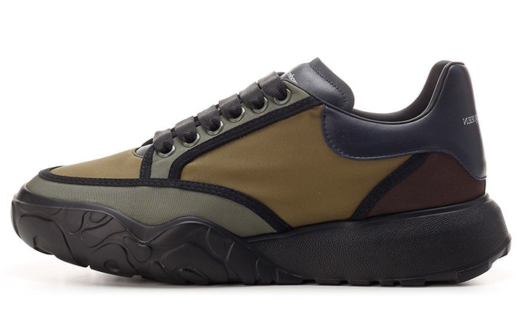 Alexander McQueen Court Trainer Cushioned Slip Resistant Abrasion Resistant Low Top Casual Shoes Men's Green