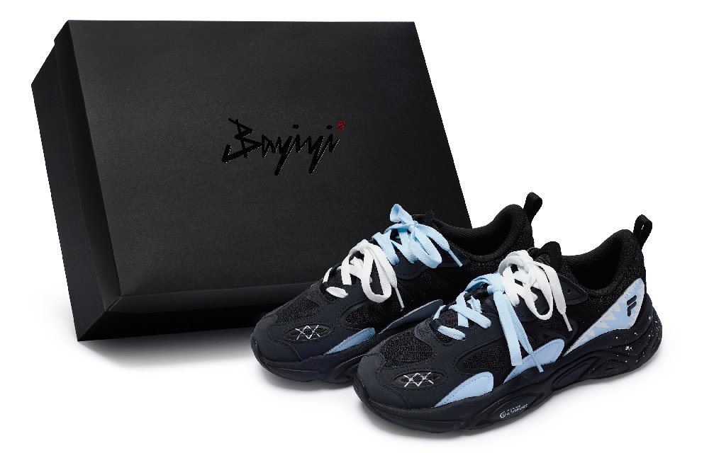 FILA Mars 2.0 811 Manufacturing Tide Special Shoe Box Low-Top Casual Shoes Men's Black Blue White