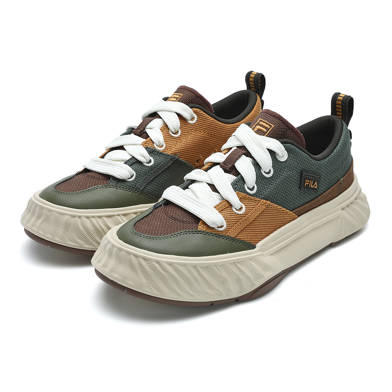 FILA Fosso Chuanxing Shoes Low Top Canvas Shoes Men's Green Yellow купить в интернет-магазине Yoocart с быстрой доставкой по России.