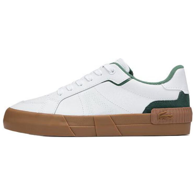 LACOSTE L004 Low-Top Skateboard Shoes Women's White