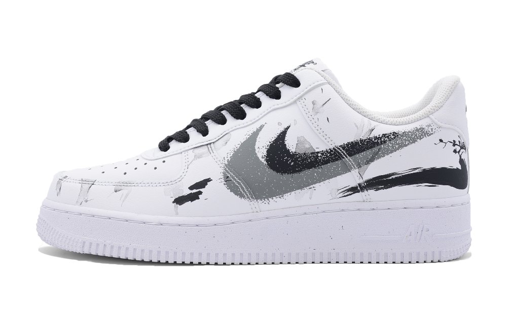 Nike Air Force 1 Low Low-Top Skateboard Shoes Unisex Black White