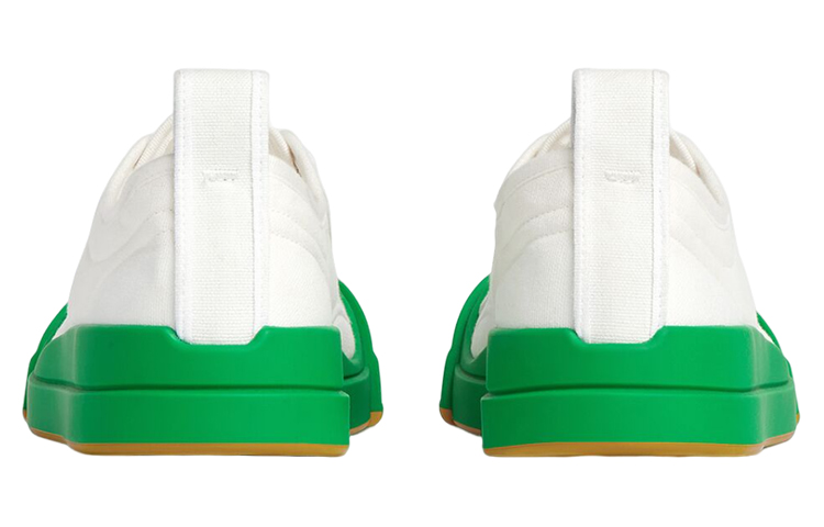 Bottega Veneta Vulcan Low top Stylish Skateboarding Shoes Women's White Green купить в интернет-магазине Yoocart с быстрой доставкой по России.