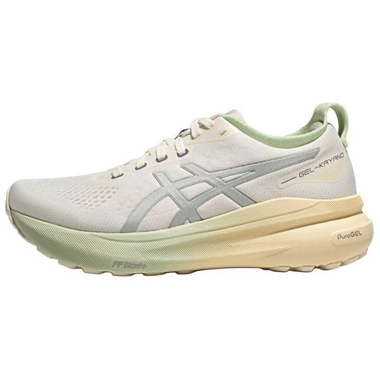 Asics Gel Kayano 31 Anti Slip Wear Resistant Low Top Marathon Long Distance Running Shoes Women's Milk White