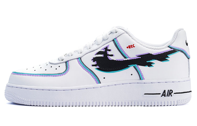 Nike Air Force 1 Low Low-Top Skateboard Shoes Men's White Black