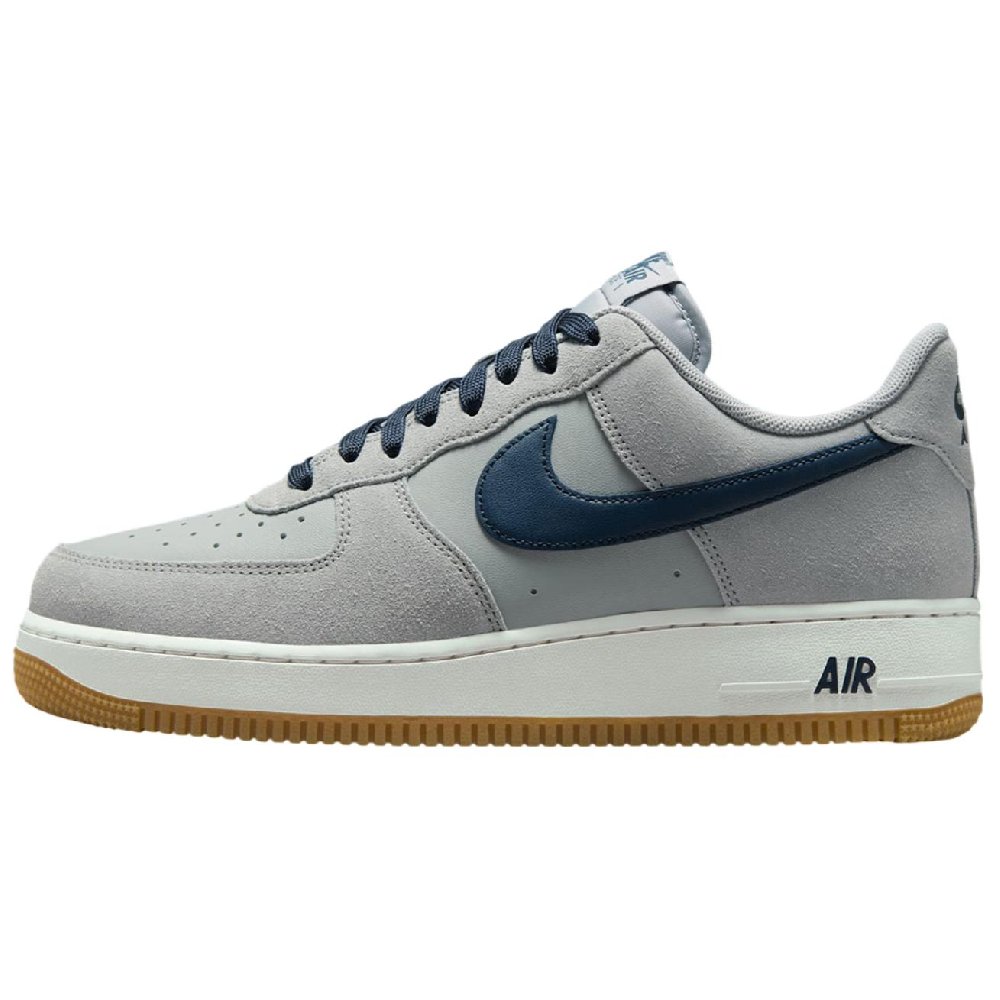 Nike Air Force 1 Anti Slip Wear Resistant Low Top Skateboard Shoes Men's Gray Blue