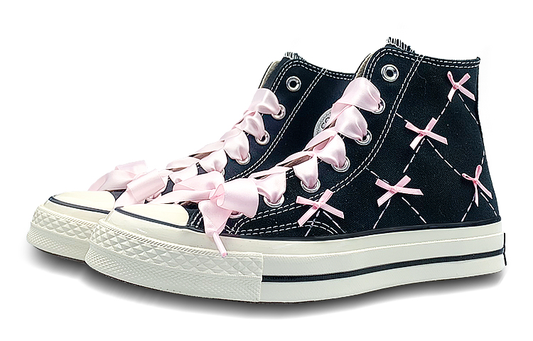 Converse 1970s High-Top Canvas Shoes Unisex Black Pink купить в интернет-магазине Yoocart с быстрой доставкой по России.