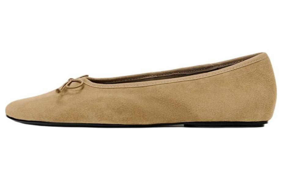 ZARA Trf Casual Single Shoes 1cm Women's Brown