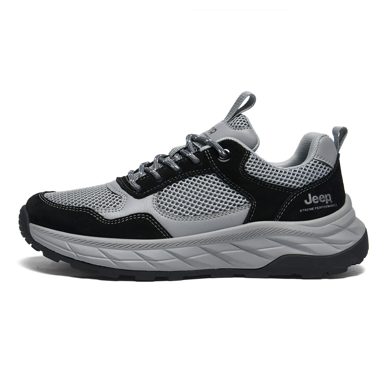 Jeep Outdoor Shoes Men Low-Top Black