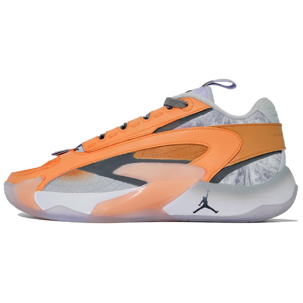 Jordan Luka 2 Nebula Doncic 2nd Generation Floral Play Jupiter Low-Top Basketball Shoes Unisex White Purple Orange