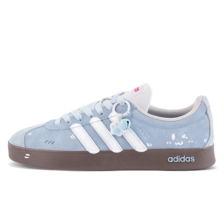Adidas VL COURT 2.0 Cushioning, Wear Resistant Low Top Skateboard Shoes Unisex Blue White