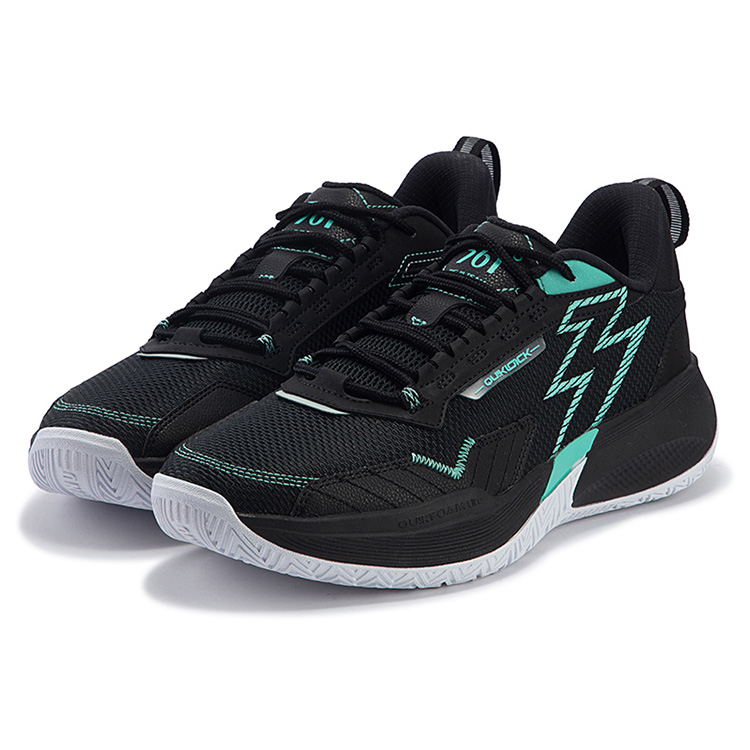 361° Big3 Team Cushioning, Slip Resistant, Abrasion Resistant, Breathable Low Top Basketball Shoes Men's Black Blue
