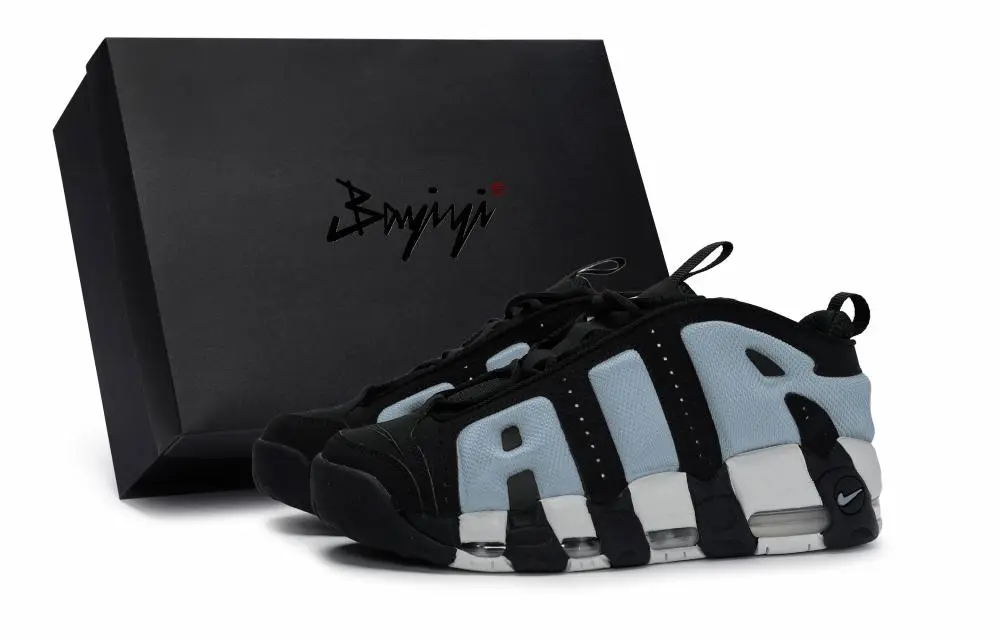 Nike Air More Uptempo Basketball Shoes Unisex Low top Black