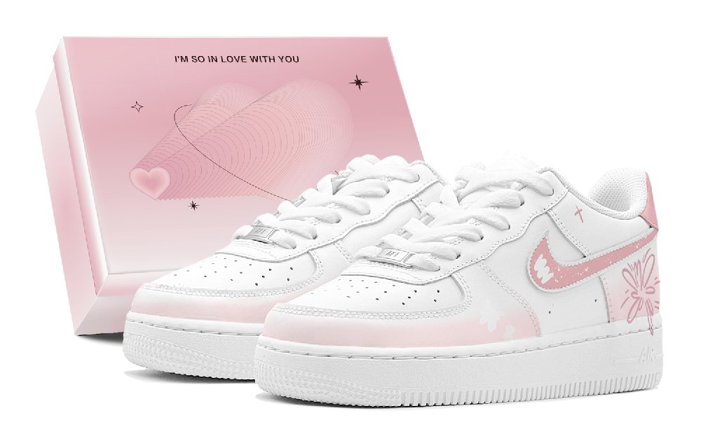 Nike Air Force 1 Skateboard Shoes Women's Low Top White