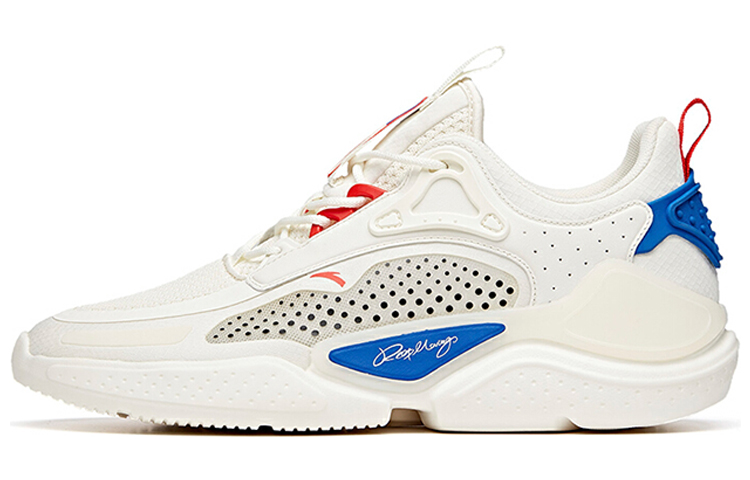 Anta Life Collection Cushioning Anti-Slip And Wear-Resistant Low-Top Casual Shoes Men's Red White