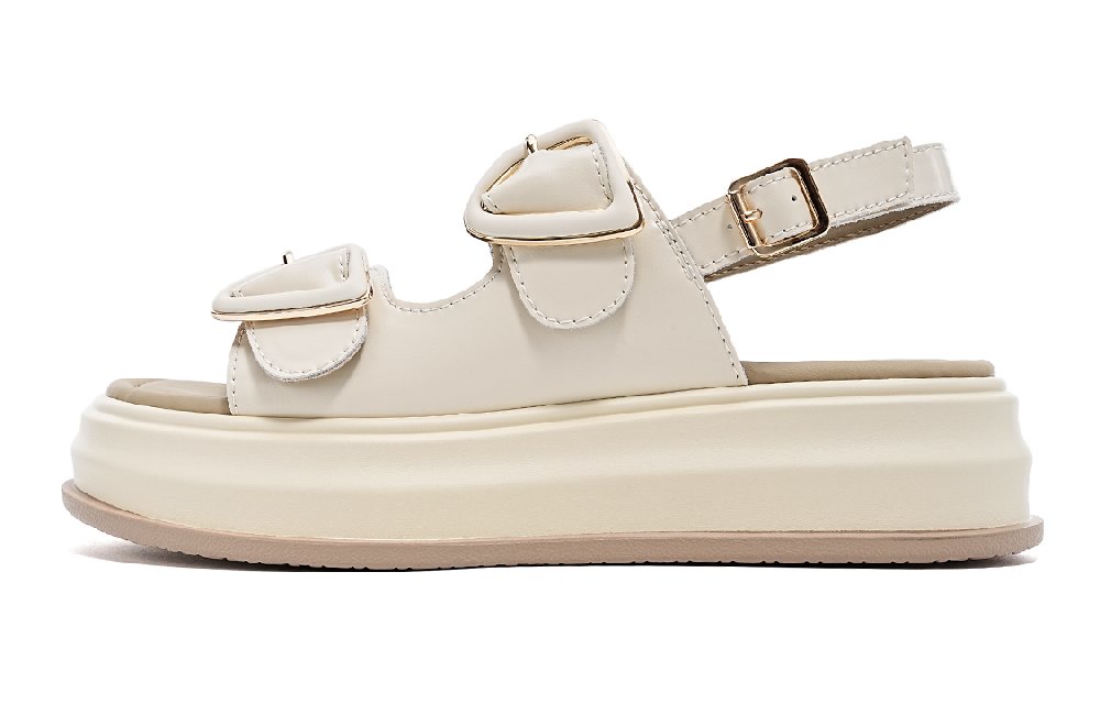EBLAN Beach Sandals Women's Silver