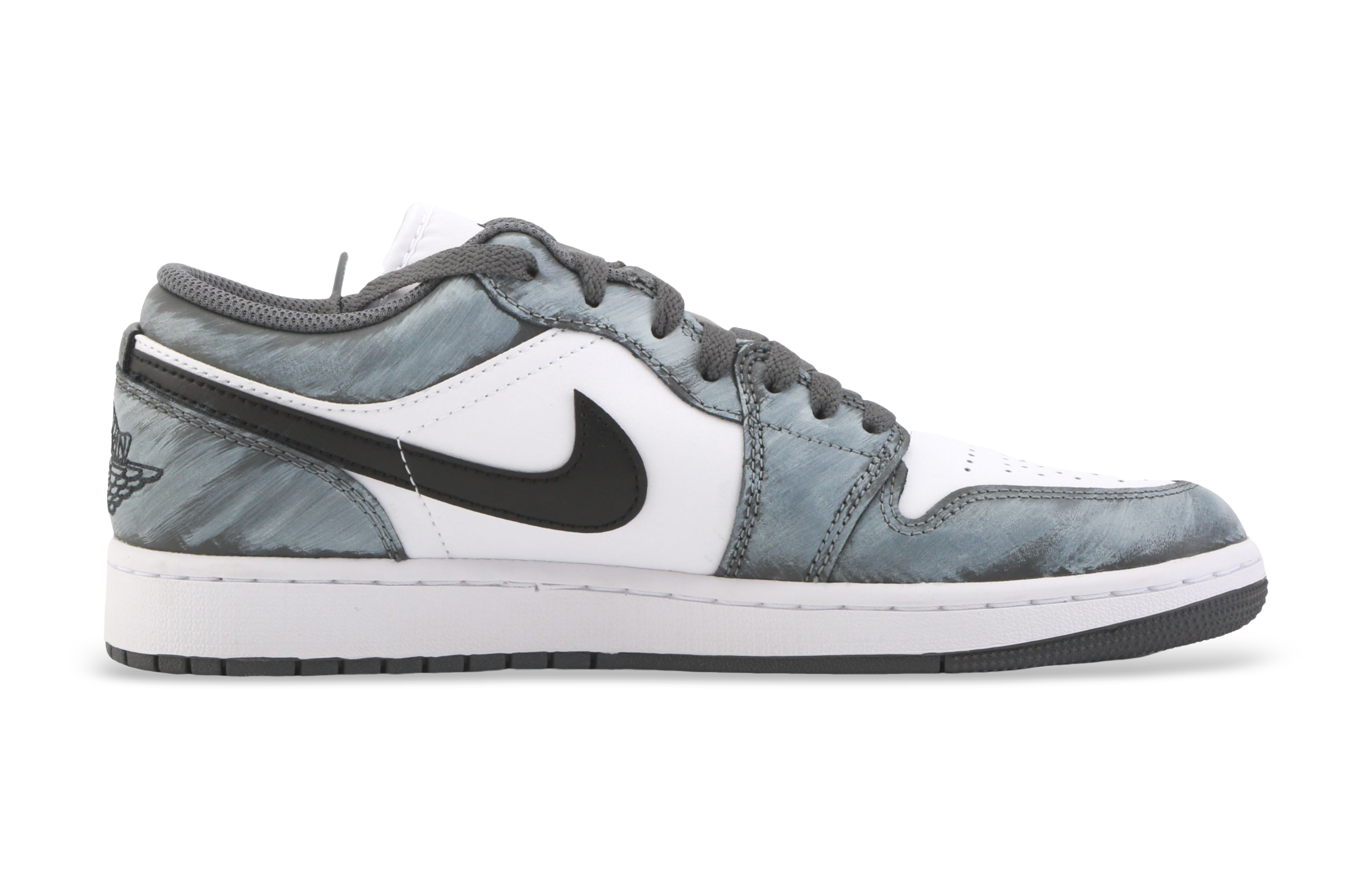Jordan Air Jordan 1 Hypnotic Sea Blue Anti Slip Wear Resistant Low Top Vintage Basketball Shoes Unisex Gray купить в интернет-магазине Yoocart с быстрой доставкой по России.