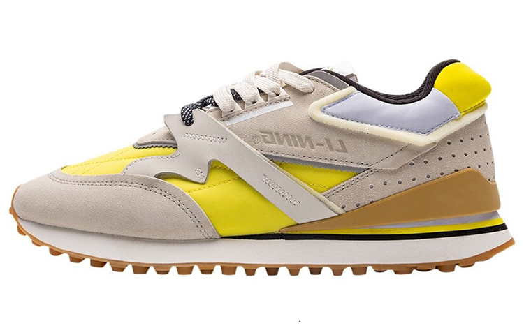 LiNing 001 Innocence Breathable Lightweight Low-Top Sports Casual Shoes Men's Gray Yellow