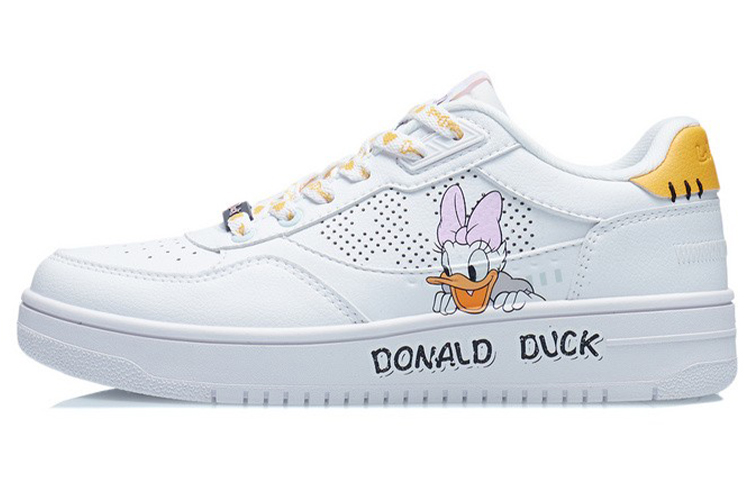 Li Ning Classic Skateboarding X Disney 'White Yellow Daisy' Women's