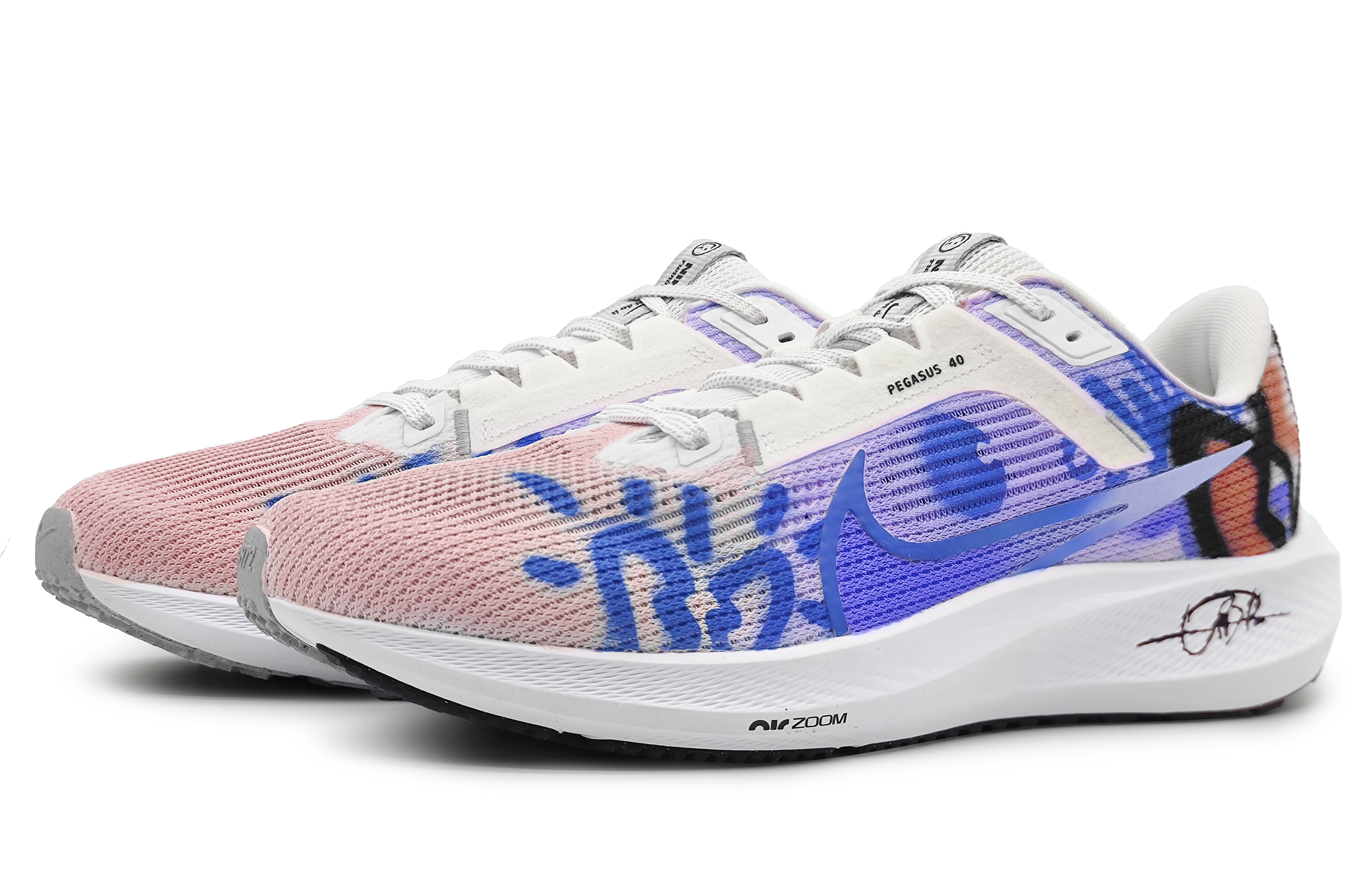Nike Air Zoom Pegasus 40 Low-Top Running Shoes Unisex Pink Purple купить в интернет-магазине Yoocart с быстрой доставкой по России.