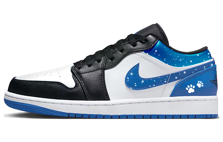 Jordan Air Jordan 1 Vintage Basketball Shoes Women's Low Top White/Blue