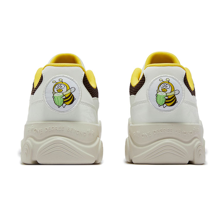 361° Anti Slip Wear Resistant Low Top Skateboard Shoes Women's White Brown купить в интернет-магазине Yoocart с быстрой доставкой по России.