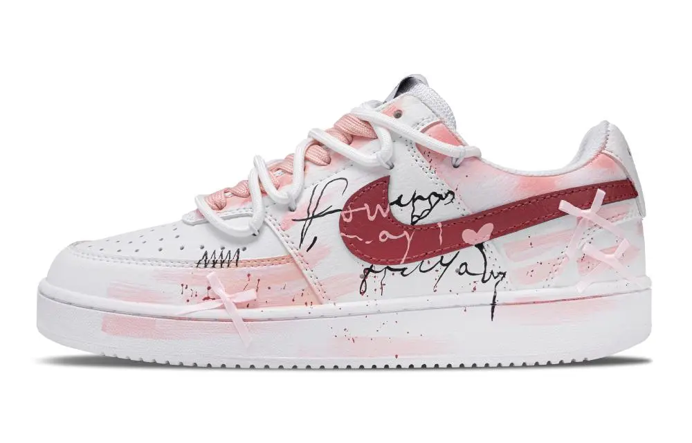 Nike Court Vision 1 Skateboard Shoes Women's Low top Pink