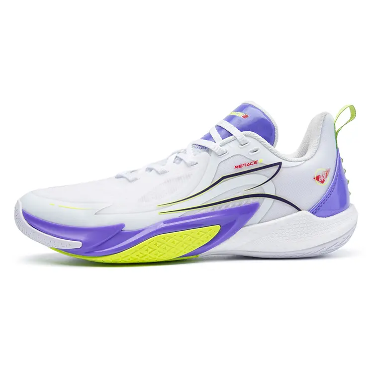 361° Blitz 2 Rebound Breathable Slip Resistant Low Top Basketball Shoes Men's White Blue