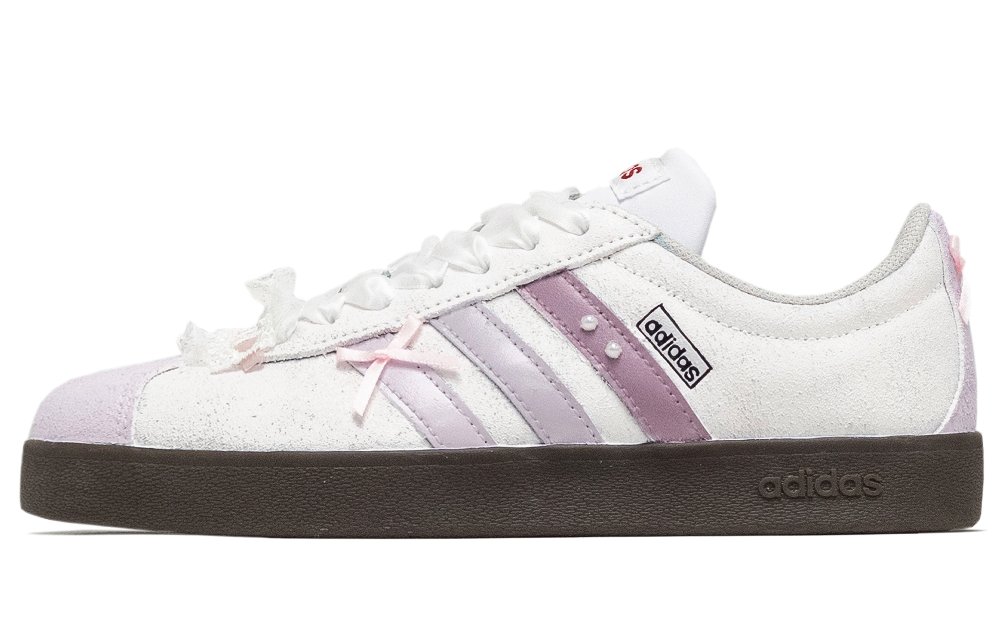 Adidas VL COURT 2.0 Low Top Skateboard Shoes Unisex Light Purple