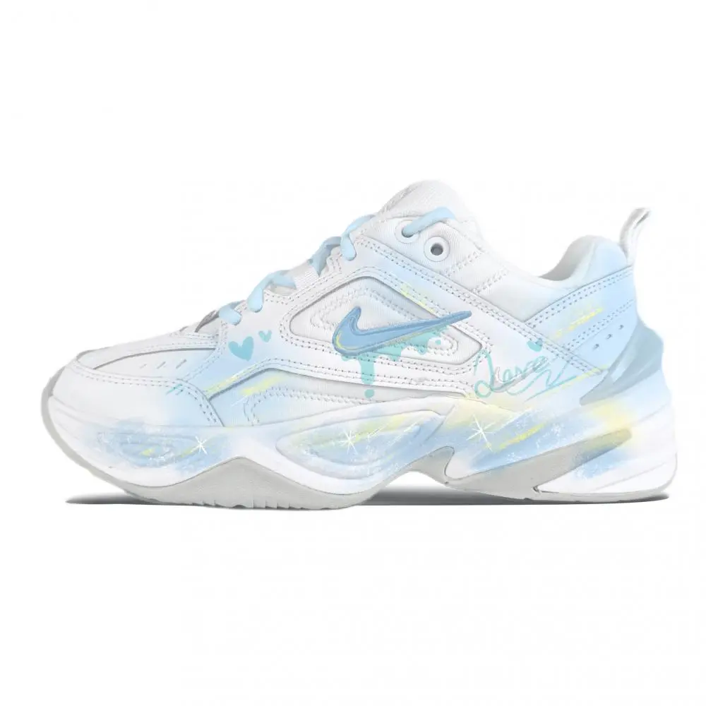 Nike M2K Tekno Dreamy Island Abrasion Resistant Breathable Low Top Chunky Sneakers Women's White