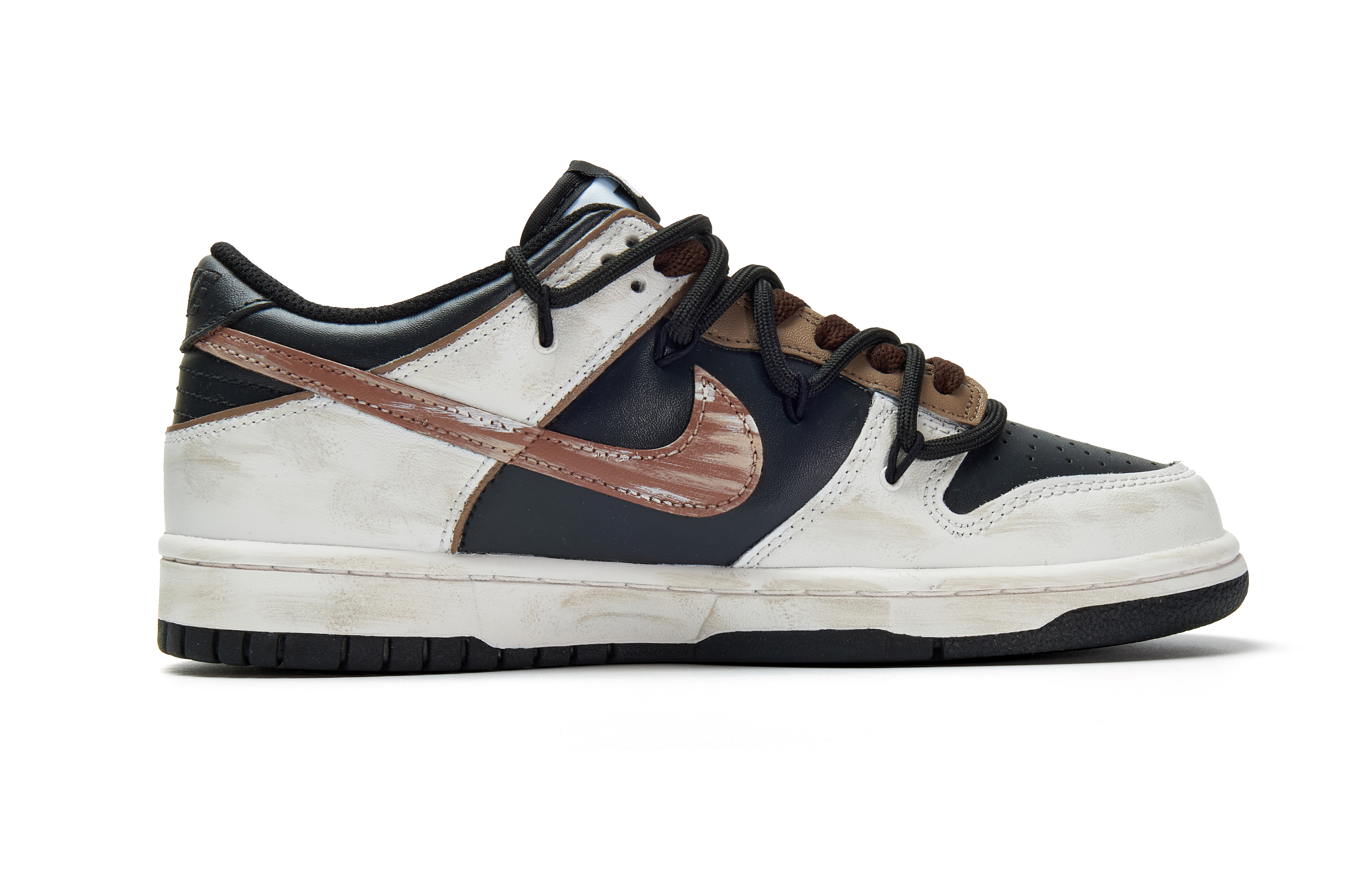 Nike Dunk Abrasion Resistant Low Top Skateboard Shoes Unisex Black Brown купить в интернет-магазине Yoocart с быстрой доставкой по России.