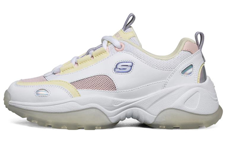 Skechers Kozmiks Chunky Sneakers Women's Mid-Top White Yellow