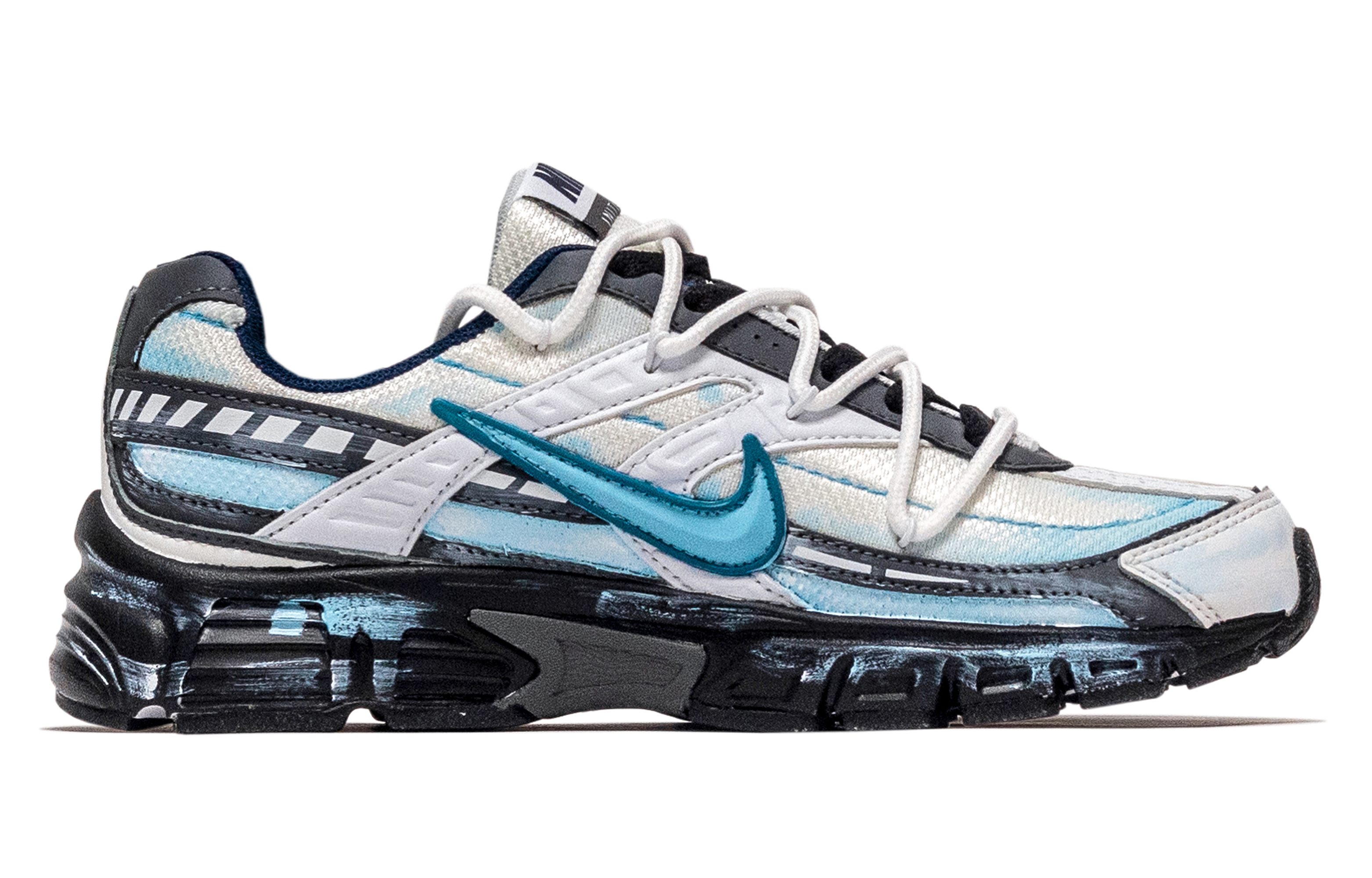 Nike Initiator Height Increasing Low top Running Shoes Men's Blue Black