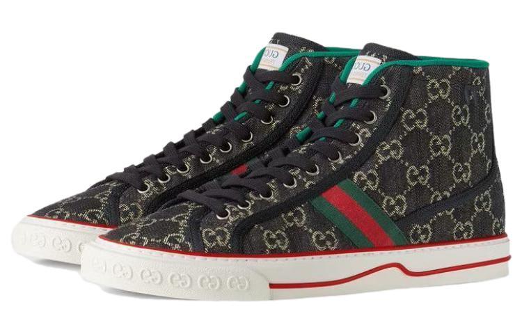 GUCCI Tennis 1977 High Top Black Mini Gg