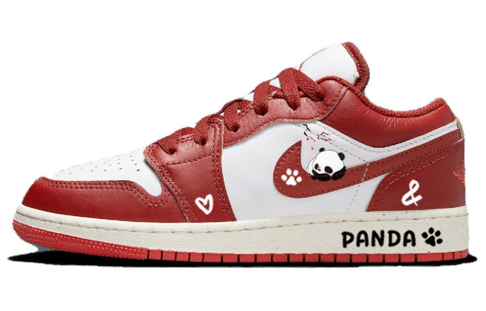Jordan Air Jordan 1 Vintage Basketball Shoes Women's Low Top Red/White