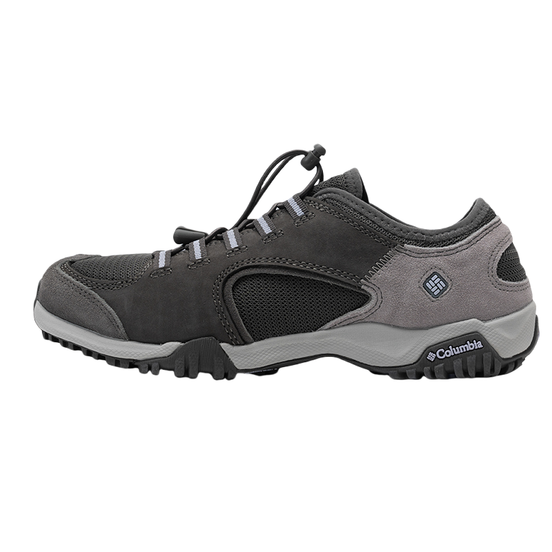 Columbia Abrasion Resistant Breathable Support Balance Low Top Hiking Shoes Women's Black Gray